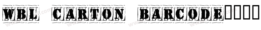 WBL Carton Barcode字体转换